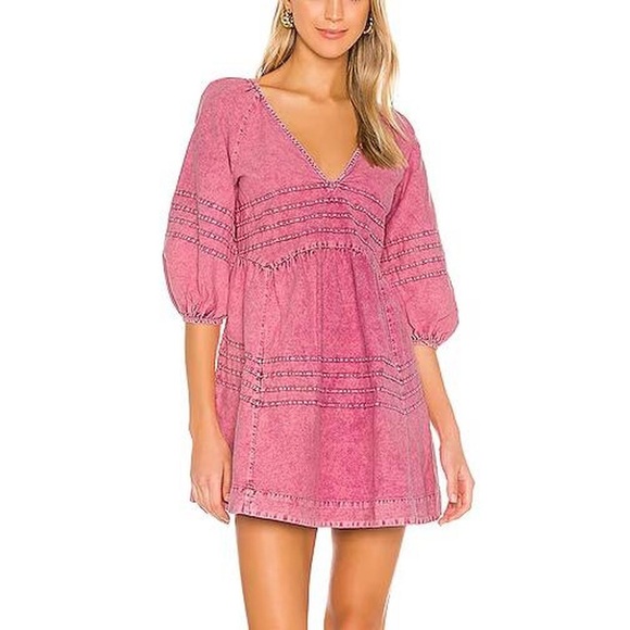 Free People Dresses & Skirts - Free People Sweet Surrender Denim Mini Dress